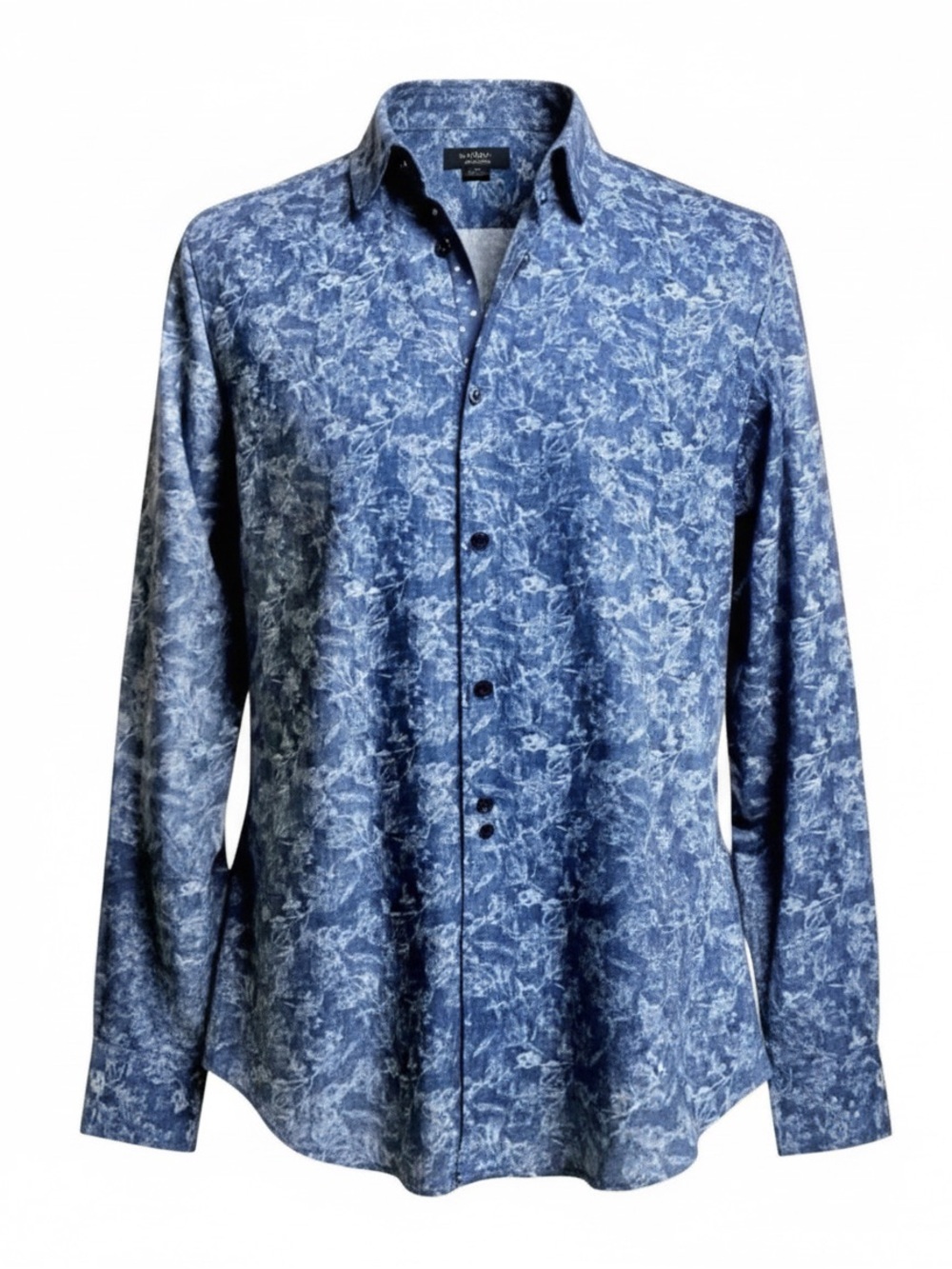 Ted Baker London “Marais” Geo Print Slim Fit Shirt | Blue | Large - Picture 2 of 7
